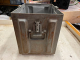 vtg U.S. Army heavy duty metal ammunition's carrier travel box missing lid