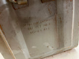 vtg U.S. Army heavy duty metal ammunition's carrier travel box missing lid