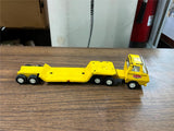 Vintage 1960s Tonka Made in USA Yellow Lowboy Truck & Trailer Pressed Steel