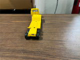 Vintage 1960s Tonka Made in USA Yellow Lowboy Truck & Trailer Pressed Steel