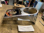 Chrome Dash Cover Harley Softail 2000^ Speedometer Gauge Heritage Fatboy New!