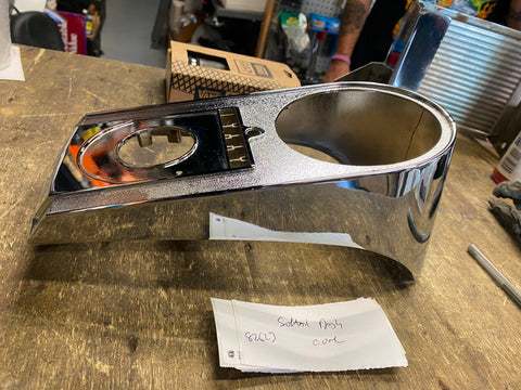 Chrome Dash Cover Harley Softail 2000^ Speedometer Gauge Heritage Fatboy New!