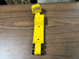 Vintage 1960s Tonka Made in USA Yellow Lowboy Truck & Trailer Pressed Steel