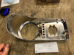 Chrome Dash Cover Harley Softail 2000^ Speedometer Gauge Heritage Fatboy New!