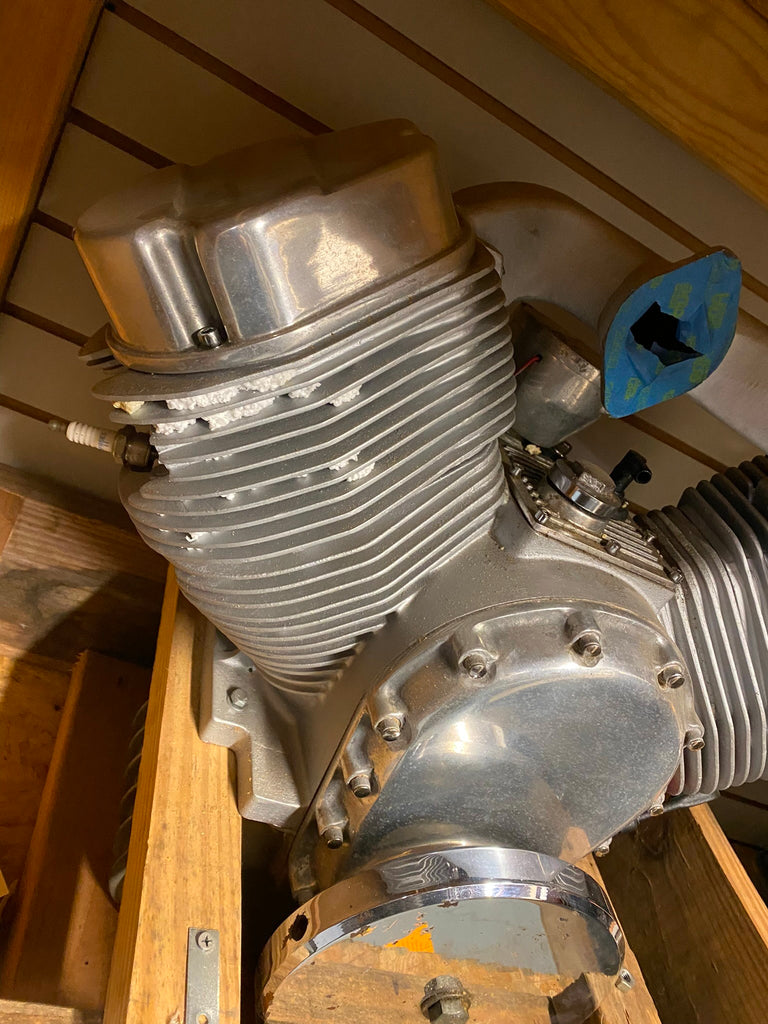 Super Vee Engine Motor Harley Custom Chopper Nostalgia cycle Chevy par ...