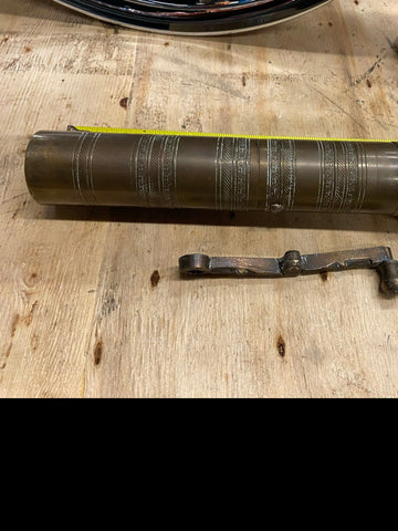 Vtg Brass Salt Pepper Mill Spice Grinder Made In Greece Collectible Great Gift