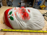 Vtg Nova Santa Claus Light Up face Blow Mold 60's Wall Hanging 13" Light Up Deco
