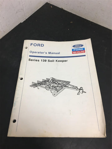 Ford Operators manual series 139 soil keeper Tractor attachments / New Holland