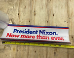 Vtg Vote For Nixon President Bumper Sticker Hot rod Pin Campaign Election Orig!