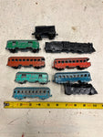 vtg lot of 9 Midgetoy traincar toys metal Pennsylvania train antique collectable