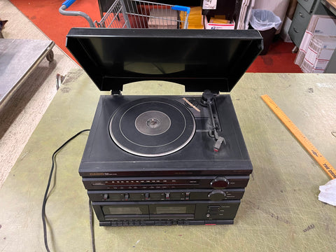 vtg 1980s Casio MS160A Stereo Music System Table top Radio See Description