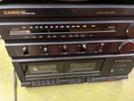 vtg 1980s Casio MS160A Stereo Music System Table top Radio See Description