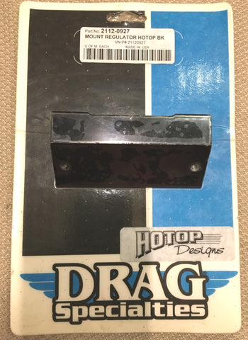 Drag Specialties Black Hotop Mount Regulator Softail Wide Glide FXSTC 2112-0927