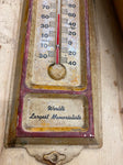 Vtg Thermometer Delano Granite Beland MN Tombstone Cemetery Advertising tin sign