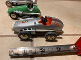 Vtg Schuco Micro Racer 1043 Mercedes Wind Up Toy Car W Germany 1043 Silver Minty