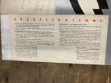 1933 Harley JD VL Literature Factory Knucklehead Factory Antique NOS OEM Poster!