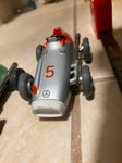 Vtg Schuco Micro Racer 1043 Mercedes Wind Up Toy Car W Germany 1043 Silver Minty