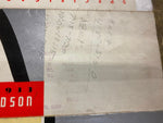 1933 Harley JD VL Literature Factory Knucklehead Factory Antique NOS OEM Poster!
