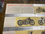 1933 Harley JD VL Literature Factory Knucklehead Factory Antique NOS OEM Poster!