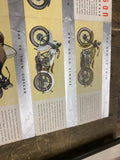 1933 Harley JD VL Literature Factory Knucklehead Factory Antique NOS OEM Poster!