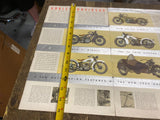 1933 Harley JD VL Literature Factory Knucklehead Factory Antique NOS OEM Poster!