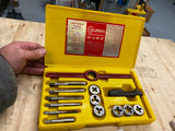 Vtg Columbia American SAE Tap & Die Set Fractional Coarse Thread Tools TD2 USA