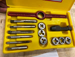 Vtg Columbia American SAE Tap & Die Set Fractional Coarse Thread Tools TD2 USA