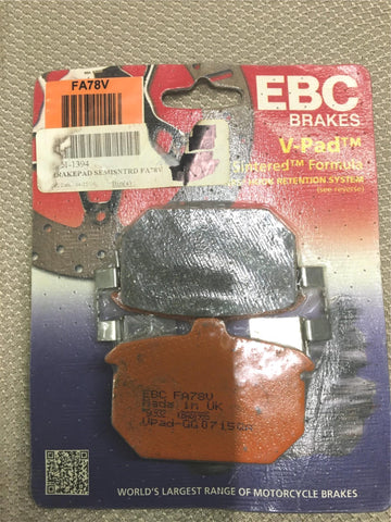 EBC Brakes V-Pad Semi Sintered Built w/NUCAP NRS Hook Retention System P#FA78V