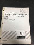 New Holland operators manual GT20 garden tractor model # 716498016-T0AB0001 & Up