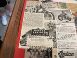 WW2 Collage Lot Pictures Advertising Harley WLA Military Framed 21x17 Poster Arm