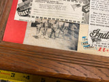 WW2 Collage Lot Pictures Advertising Harley WLA Military Framed 21x17 Poster Arm