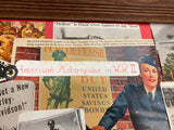 WW2 Collage Lot Pictures Advertising Harley WLA Military Framed 21x17 Poster Arm