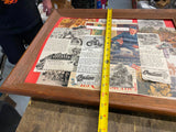 WW2 Collage Lot Pictures Advertising Harley WLA Military Framed 21x17 Poster Arm