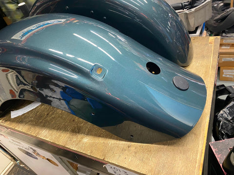 Rear Fender Harley Bagger FLHX Road Street Glide Charcoal Green Nice!