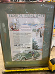 Desoto Airflow poster picture Metal framed Vtg Advertising 10x13 Chrysler Mopar