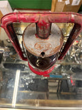 vtg Dietz monarch red railroad lantern NY USA galvanized red glass globe fitzall