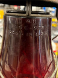 vtg Dietz monarch red railroad lantern NY USA galvanized red glass globe fitzall
