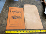 1925 Cleveland Motorcycle Co Parts Book Catalogue Literature Manual NOS Vtg Anti