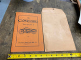1925 Cleveland Motorcycle Co Parts Book Catalogue Literature Manual NOS Vtg Anti