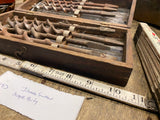 Vtg James Swan Auger Bits Brace Wood Drill Bits 8 Pc Set Original Wood Box USA!
