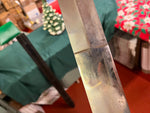 VTG Wood/Brass Steel Blade Claymore Broad Sword Sheath Lord of Rings Excalibur!