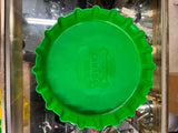 vtg Canada Dry Collins Mixer green bottle cap sign collectable wall accessory