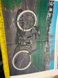 16x11 Pictures 1919 Harley Davidson Motorcycle Gray Ghost? J Jd Vtg Single cylin