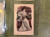 VTG Antique Early 1900s Decorative Postcards Assorted Dressed up Gals