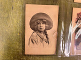 VTG Antique Early 1900s Decorative Postcards Assorted Dressed up Gals
