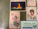 VTG Antique 1890s- Early 1900s Lot of 20+ Decorative Postcards Advertisements