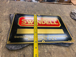 Vtg NOS Swindell Dressler Brass Sign 12x8 Heavy Man Cave Garage Machinery Pgh PA