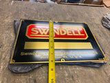 Vtg NOS Swindell Dressler Brass Sign 12x8 Heavy Man Cave Garage Machinery Pgh PA