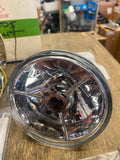 Headlight 4-1/2 Polished Concours Rocket Housing Headwinds Harley Chopper Stretc