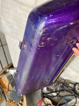 Vtg Chopped Saddlebags Harley Shovelhead Panhead FLH Fiberglass Hard Bags OEM